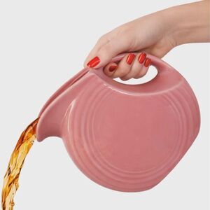 Fiestaware Fiesta 67 OZ Pitcher Large Disk Dish Container Peony Pink CERAMIC